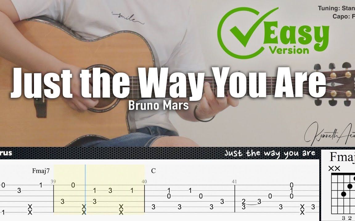 [图]【简单版】开场白齁甜的Just the Way You Are - Bruno Mars