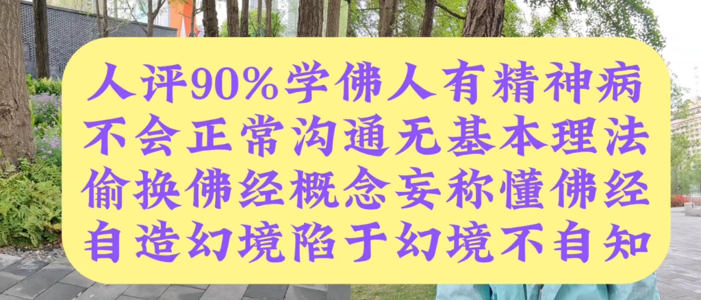 别人评价90%学佛人有精神病.哔哩哔哩bilibili