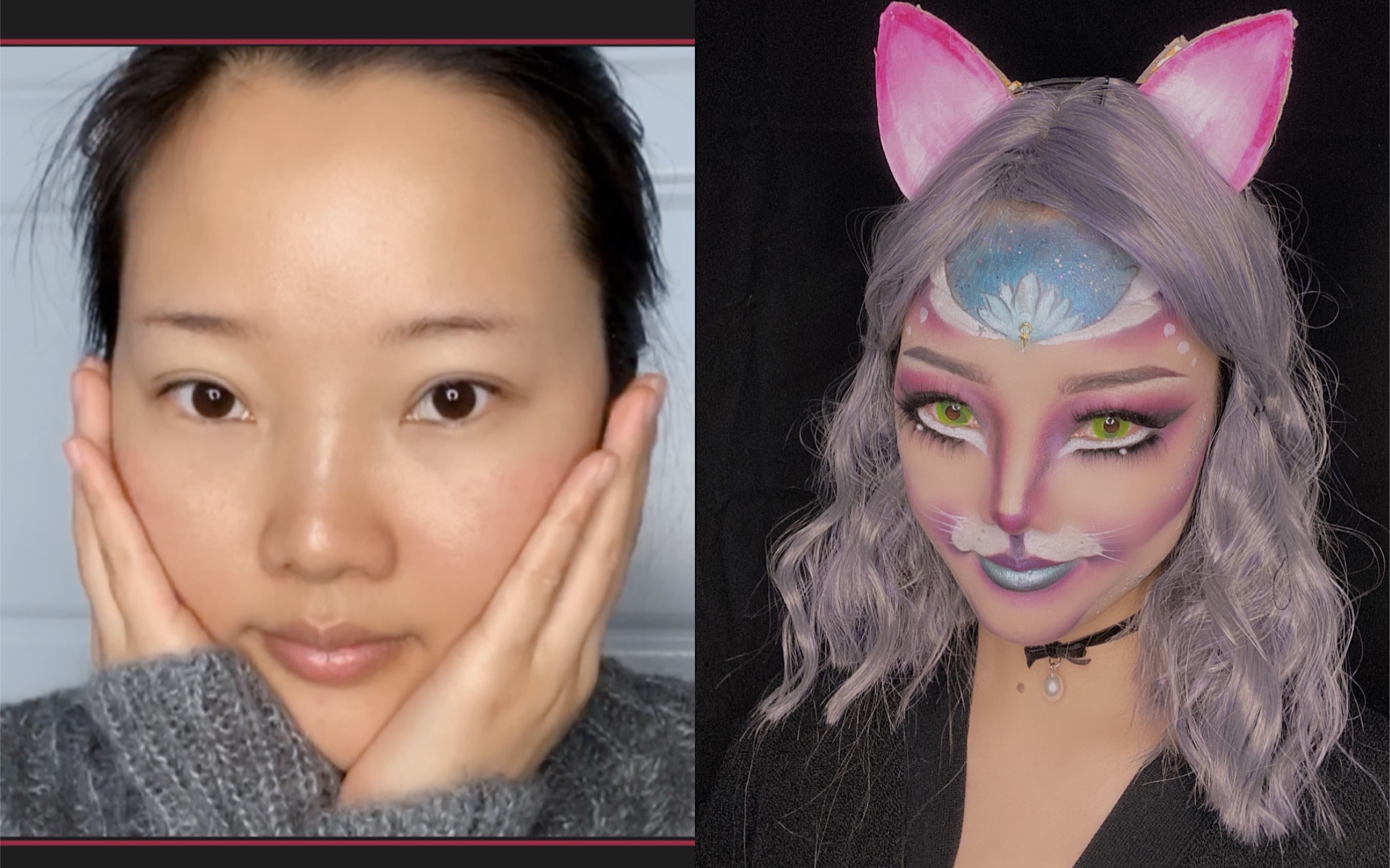 动物妆"猫女",创意彩妆