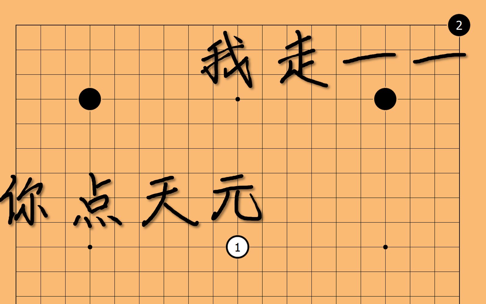 [图]【围棋】对手开局走天元，我还了个右上角1-1