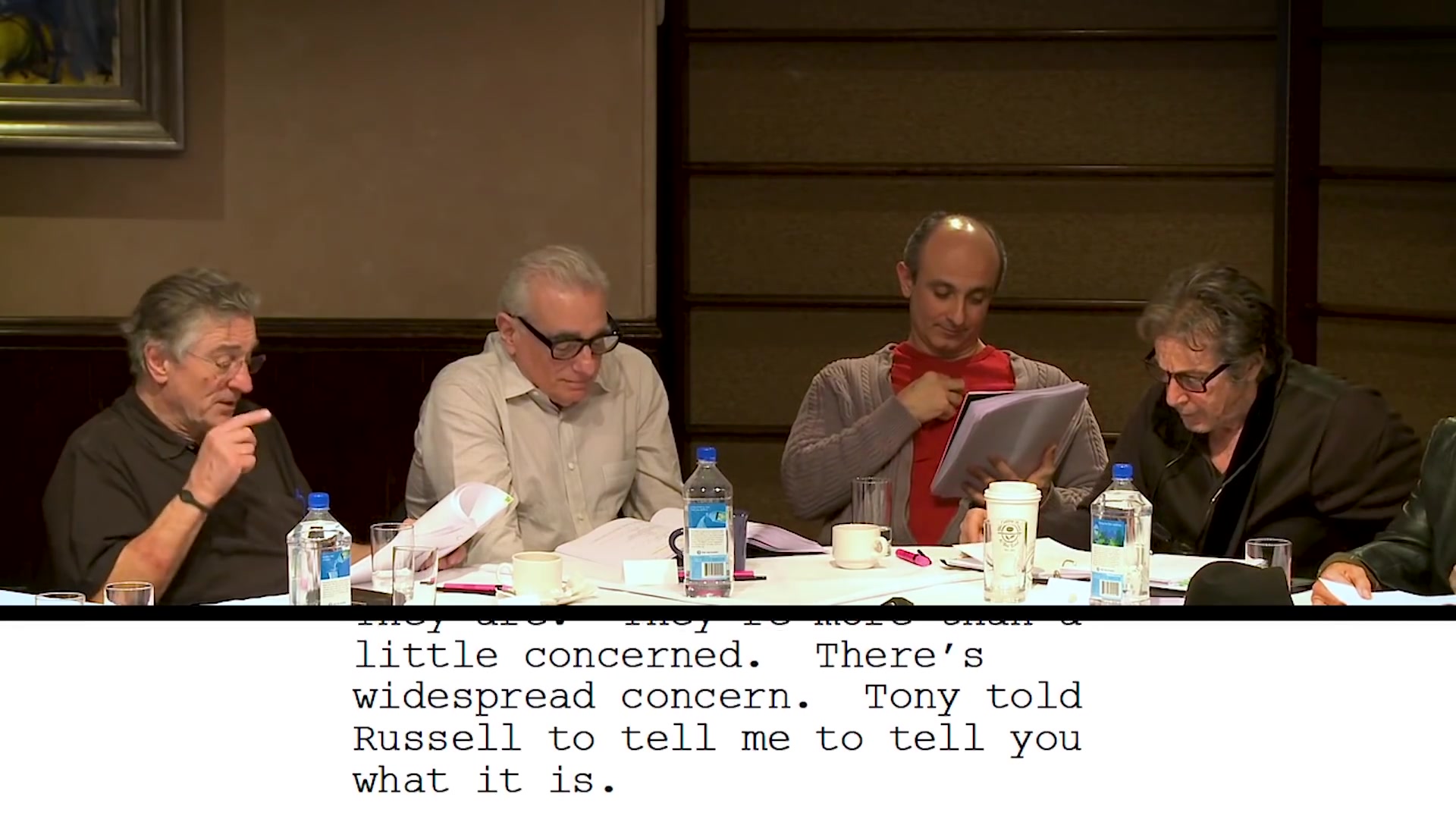 [图]'爱尔兰人'剧组第一次对台词 | The Irishman First Table Read (2013)