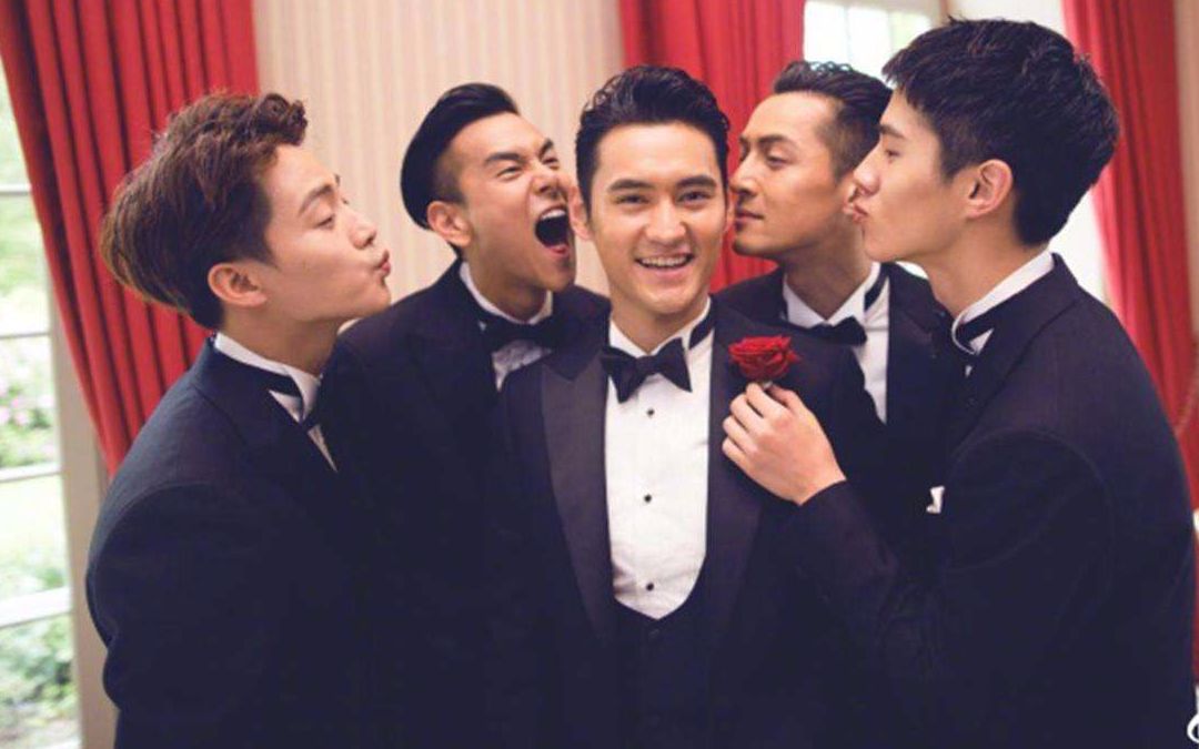 史上最帅伴郎团,胡歌,彭于晏,马天宇,刘昊然,你更喜欢哪一个_哔哩哔哩