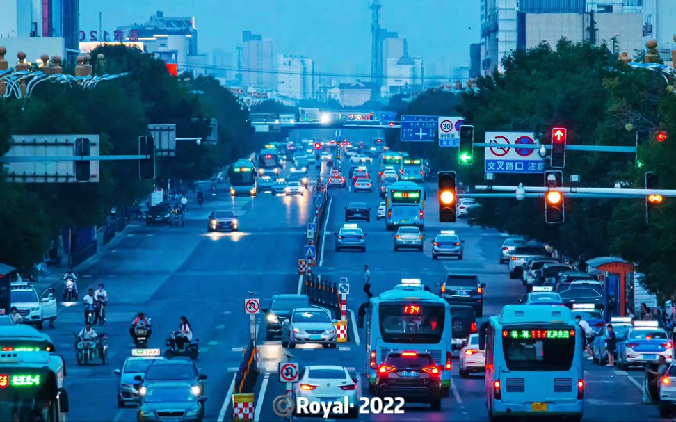 山东 东营 济南路日转夜_哔哩哔哩_bilibili