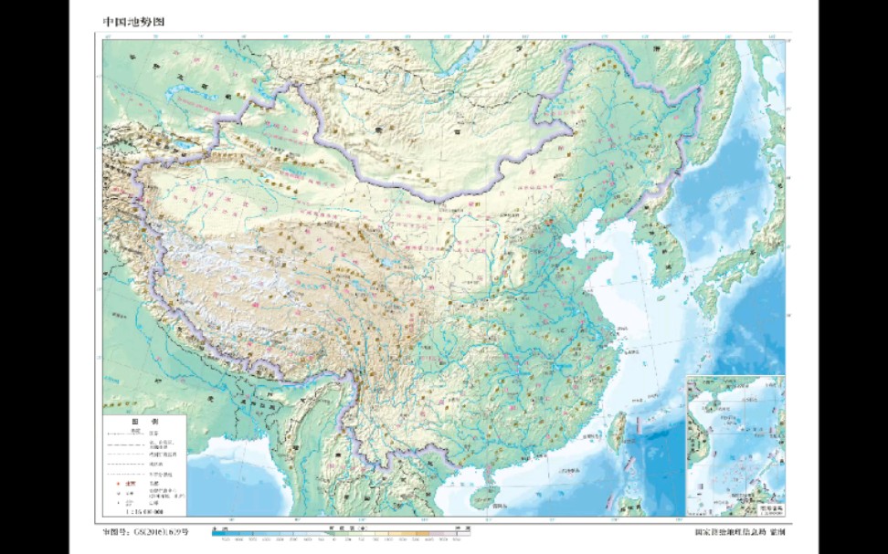 【中国地图】–中国地势哔哩哔哩bilibili