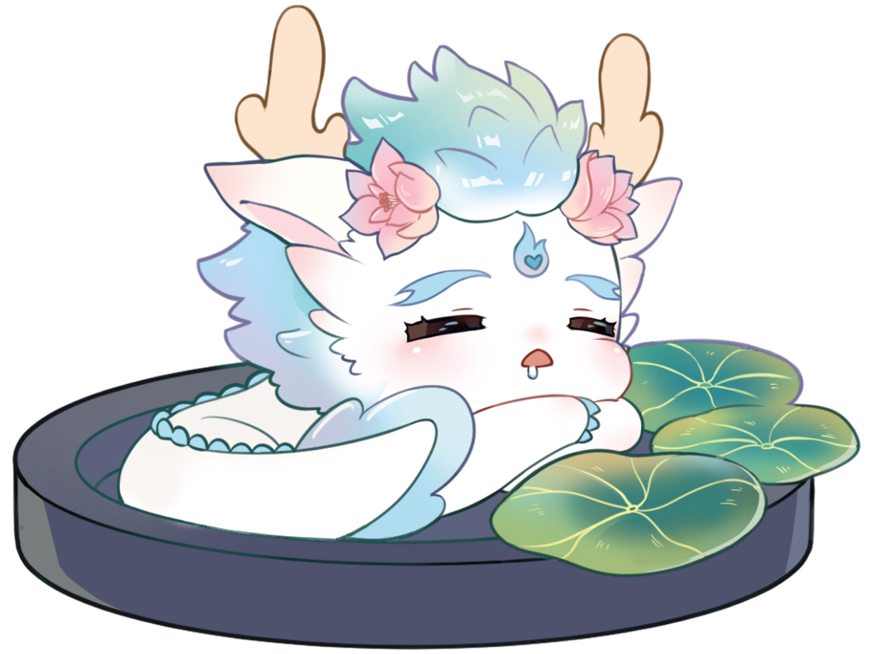 半夜三更睡不着,起来画一只小青吧!