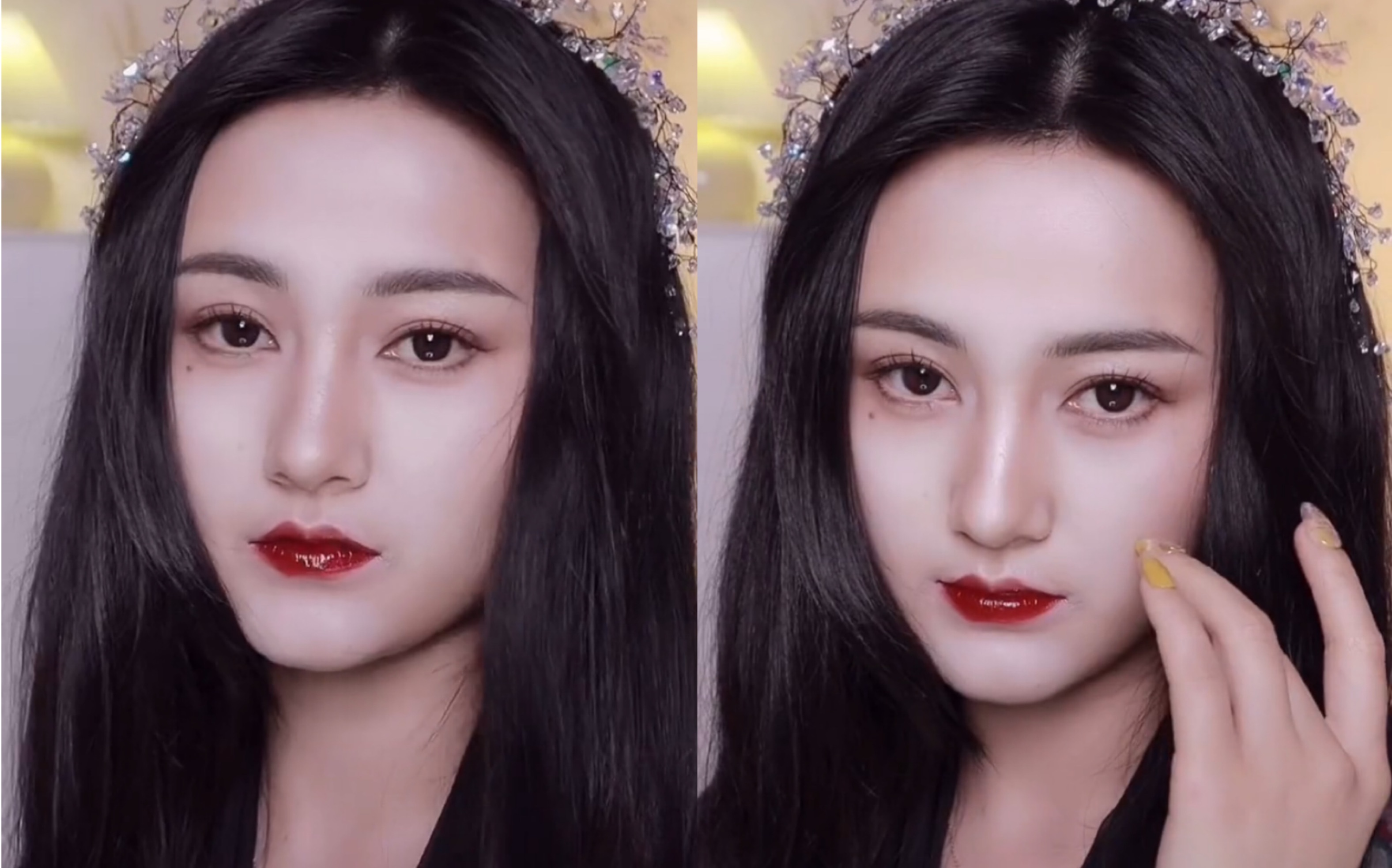 迪丽热巴仿妆,这个造型真的很赞_哔哩哔哩_bilibili