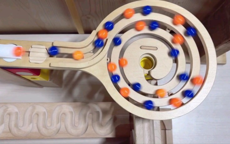 轨道球弹珠,各种颜色弹珠闯关,让你一玩就上瘾#益智玩具0202#轨道