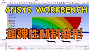 ANSYS WORKBENCH 超弹性材料变形计算
