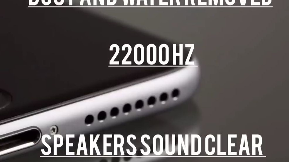 22000Hz高频震动 扬声器清灰+除水|音质明显变干净了