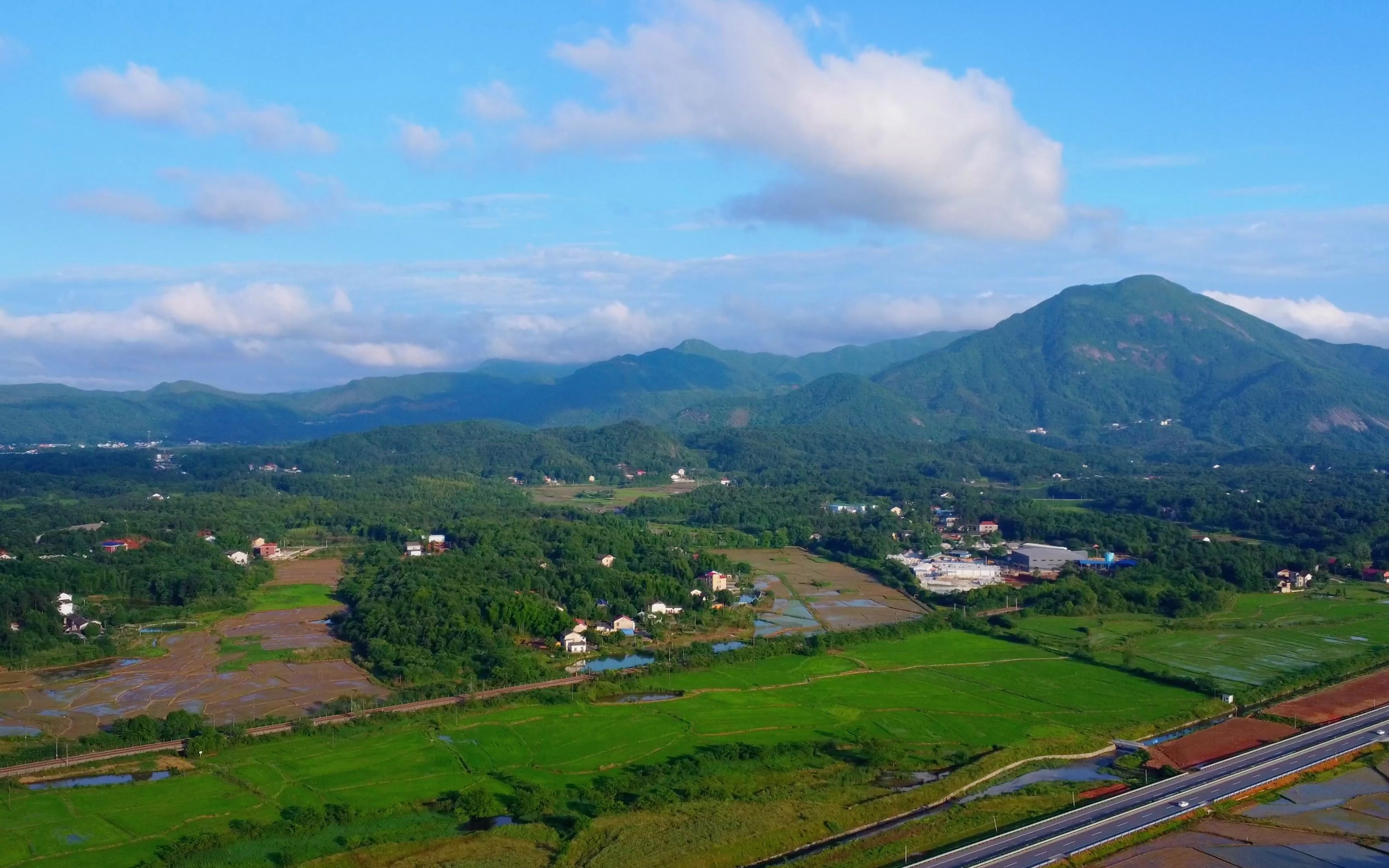 门前有座山,山里有座庙——汨罗市玉池山mini2航拍【4k60hz】