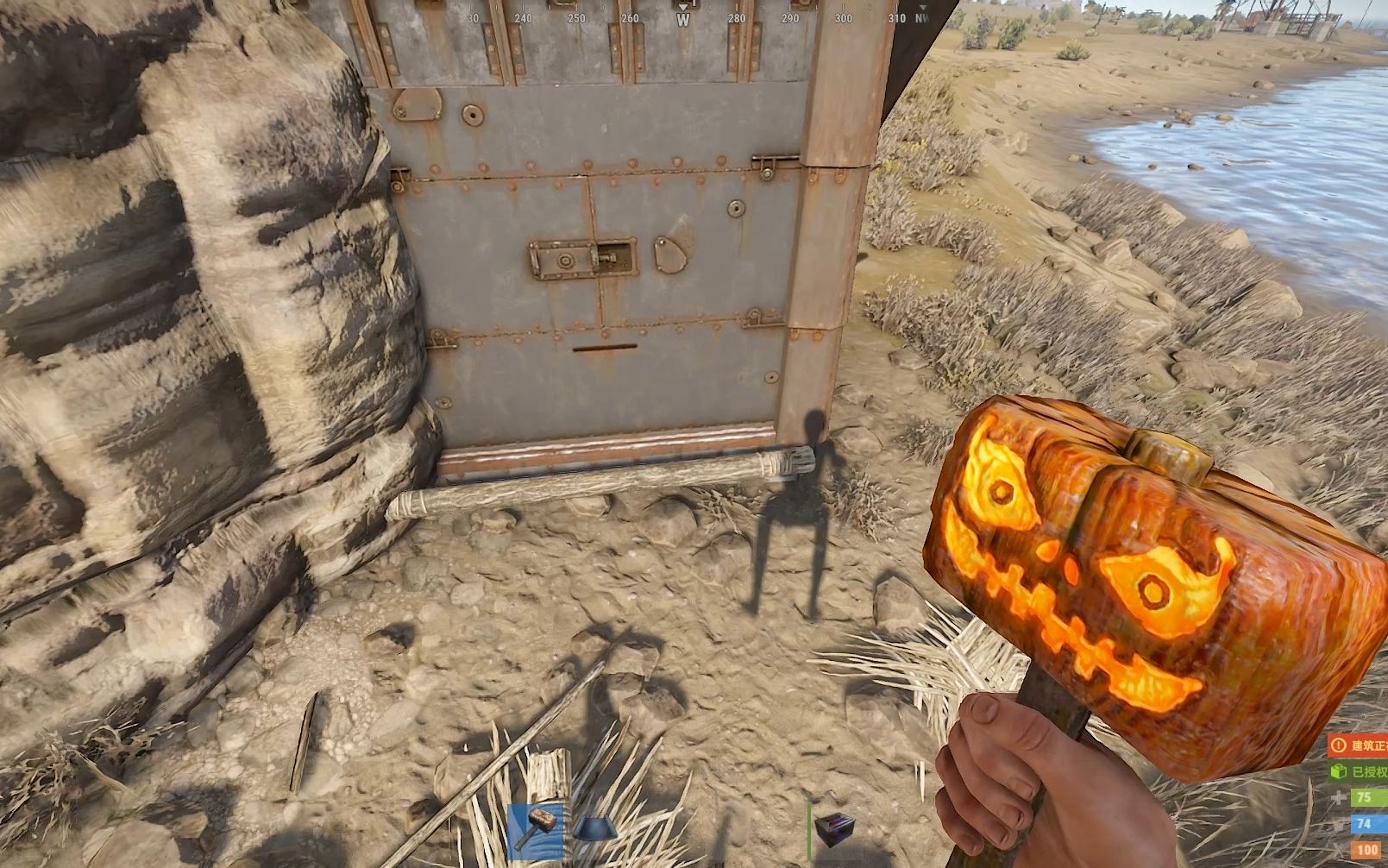 rust-2023经典卡石头耐炸最省的封死领地