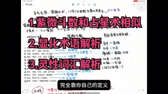 Descargar video: 1.紫微斗数和西方占星术的相似性，都是信念系统 2. 显化的一些术语解析 3.灵性词汇解析