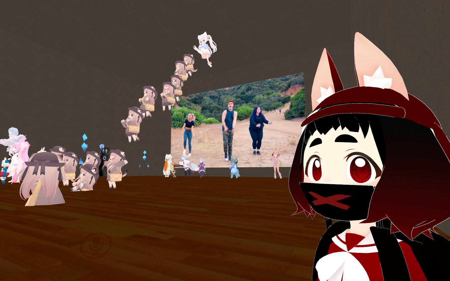 vrchat一群小可愛跳舞