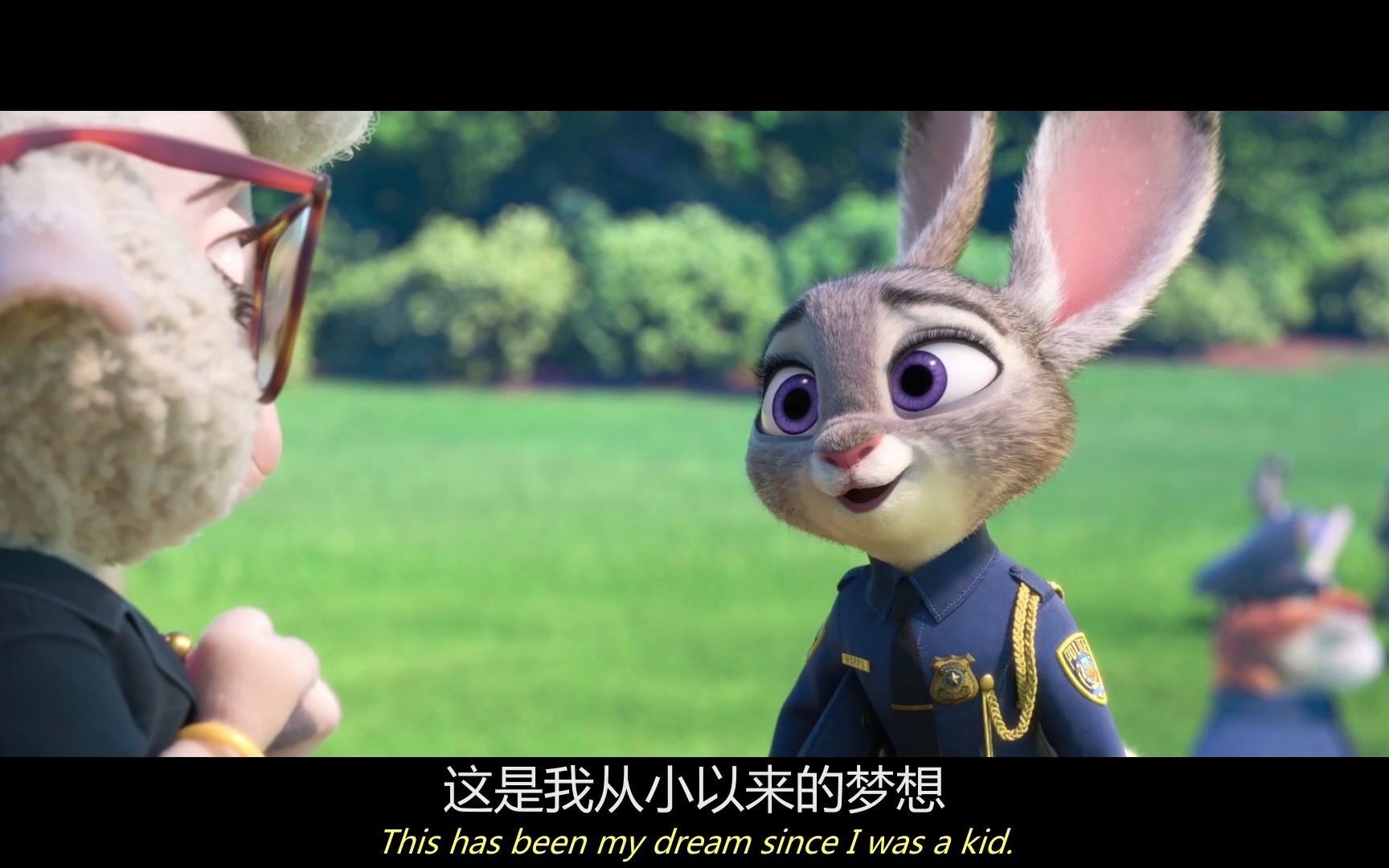 勇于坚持梦想，谁都可以成就无限可能。疯狂动物城兔子朱迪的励志演讲 英文配音