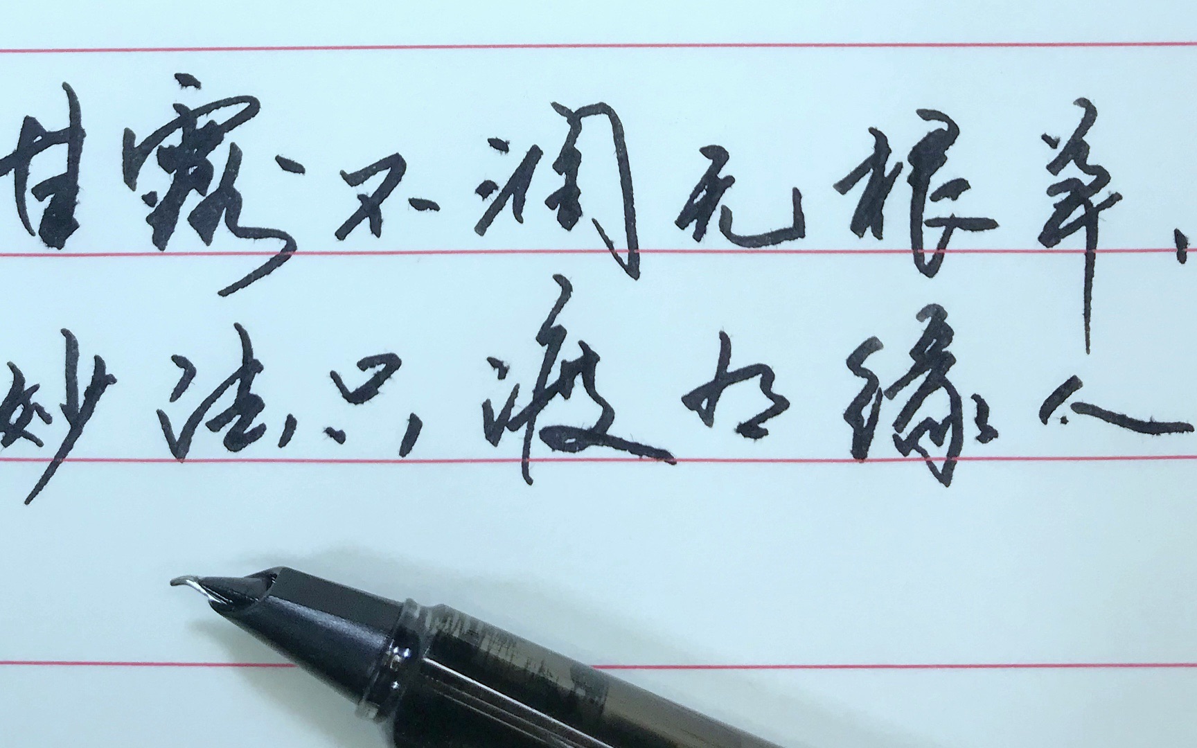 甘露不润无根草,妙法只渡有缘人