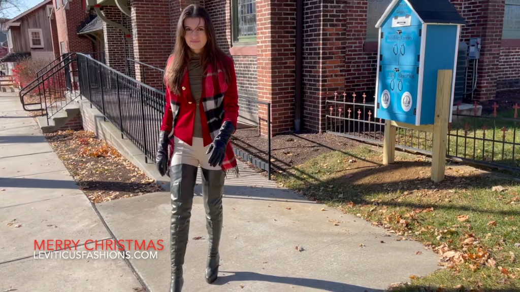 livi 大腿靴-皮裤-皮手套