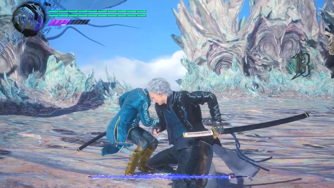 dmc5維吉爾vs維吉爾mod無傷