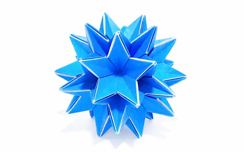 折纸教程星星花球