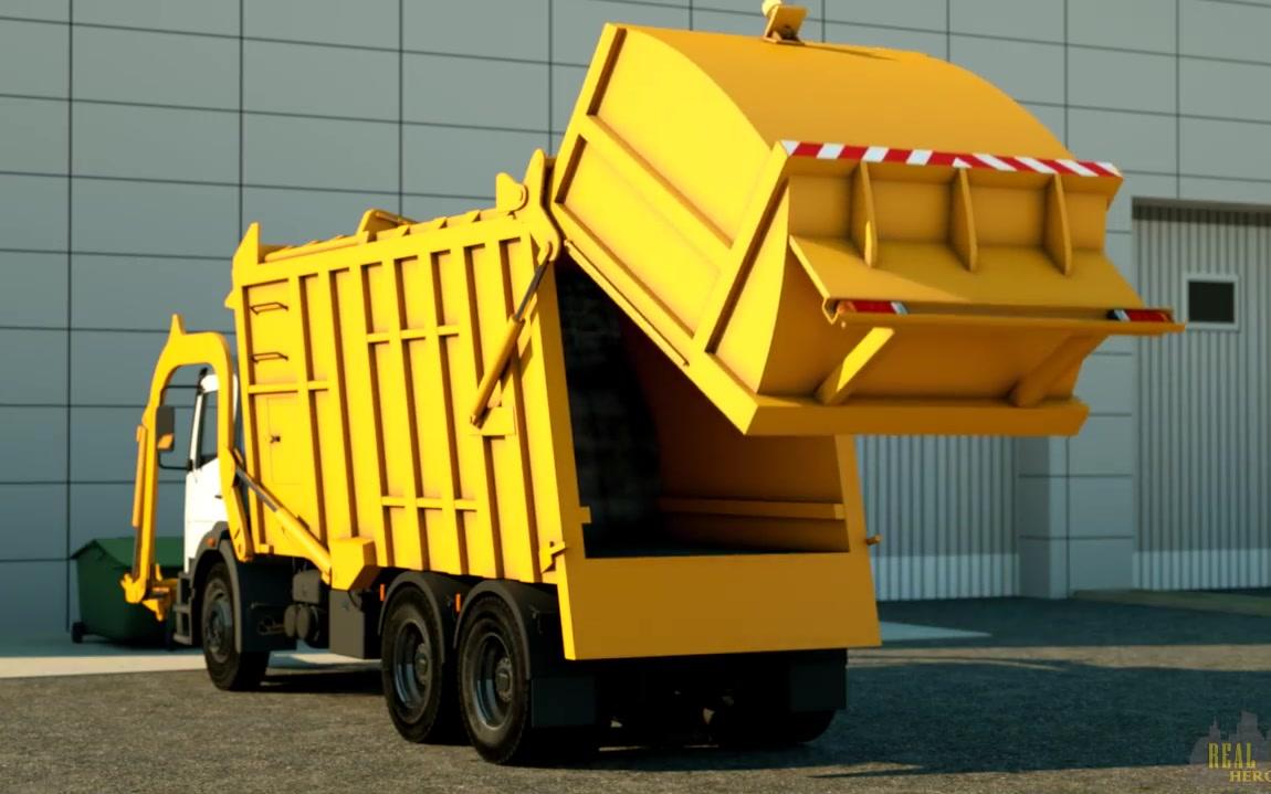 [图]◤汽車英雄动画◥George the Garbage Truck - Real City Heroes乔治垃圾车 - 真正的城市英雄 - 儿童视频