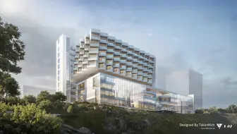 【Speedart】D5建筑效果图制作流程/医院建筑/J