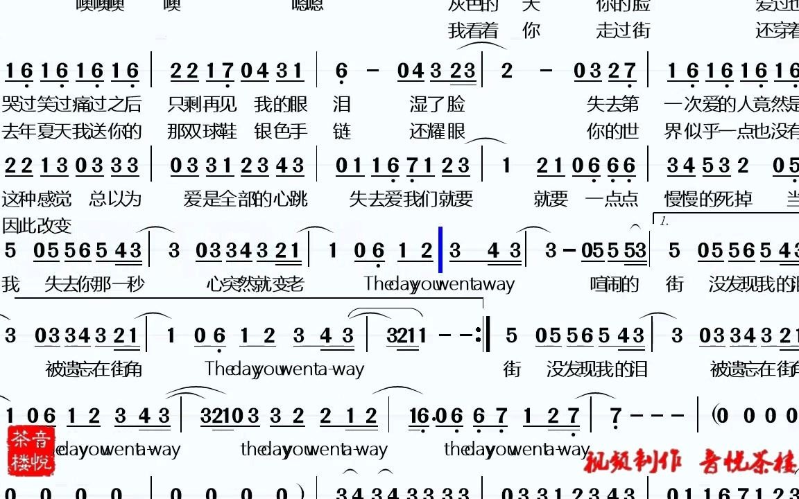 第一次爱的人简谱数字图片