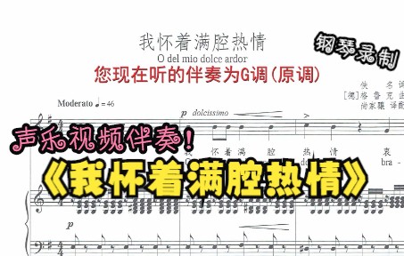 [图]声乐作品视频伴奏-我怀着满腔热情（G调）