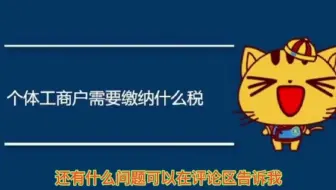 个体户要缴哪些税