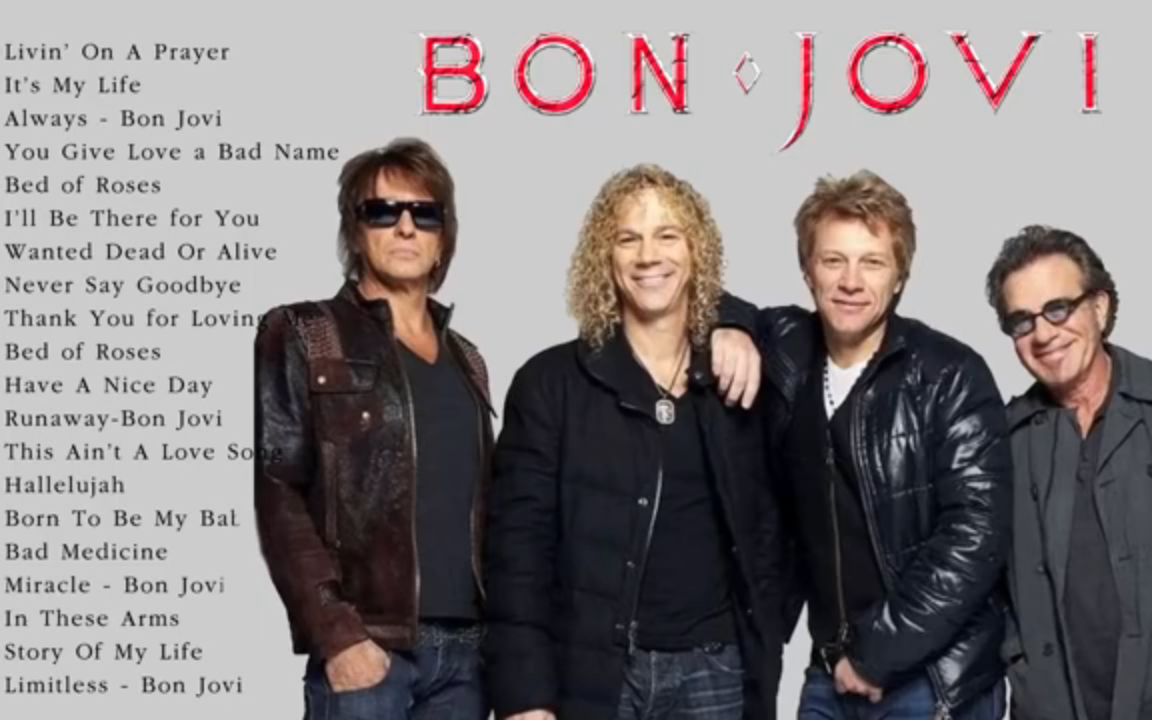 摇滚 Bon Jovi 邦乔维经典歌曲1小时合集哔哩哔哩bilibili