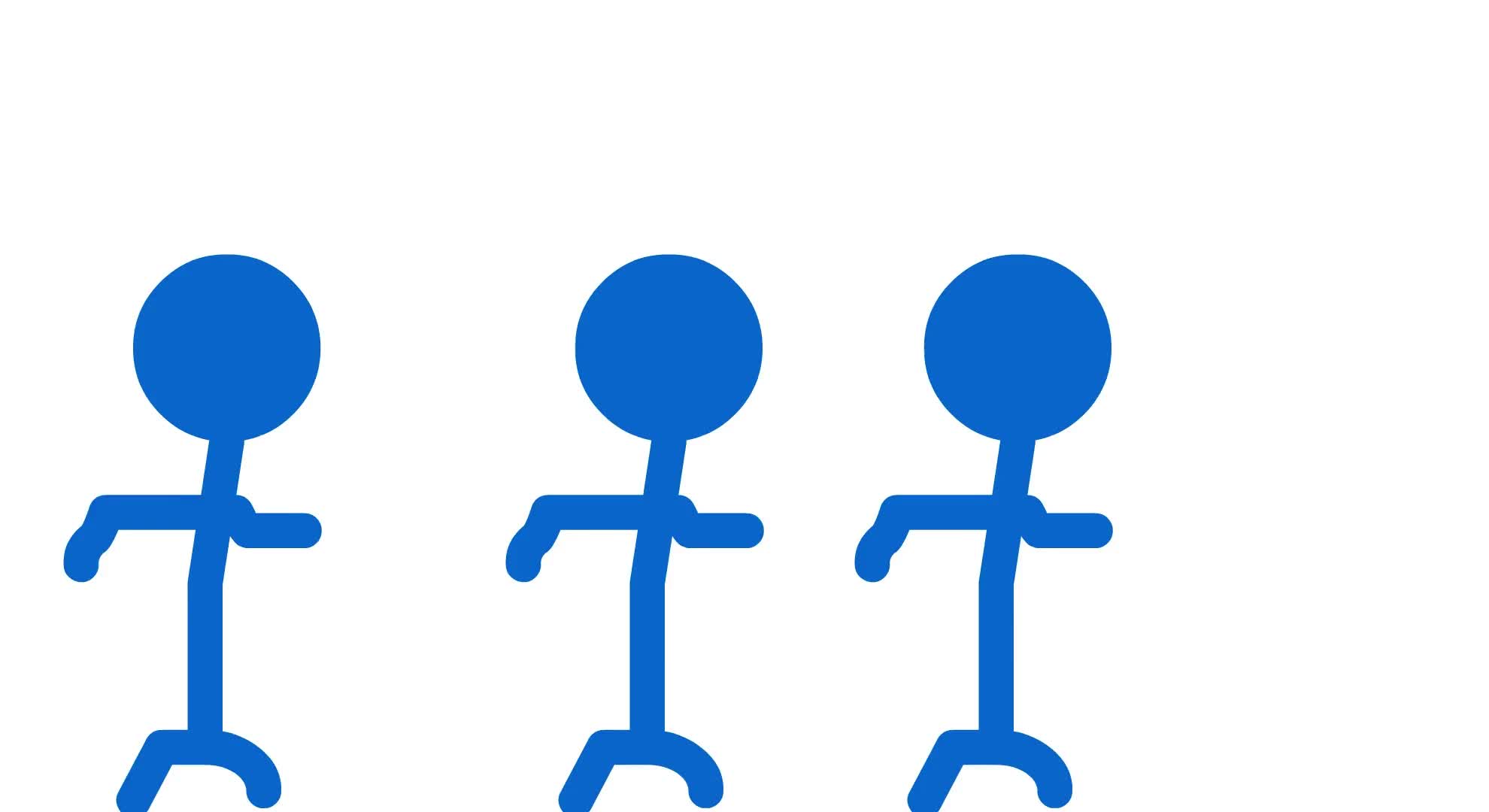 早期火柴人跳舞珍贵影像