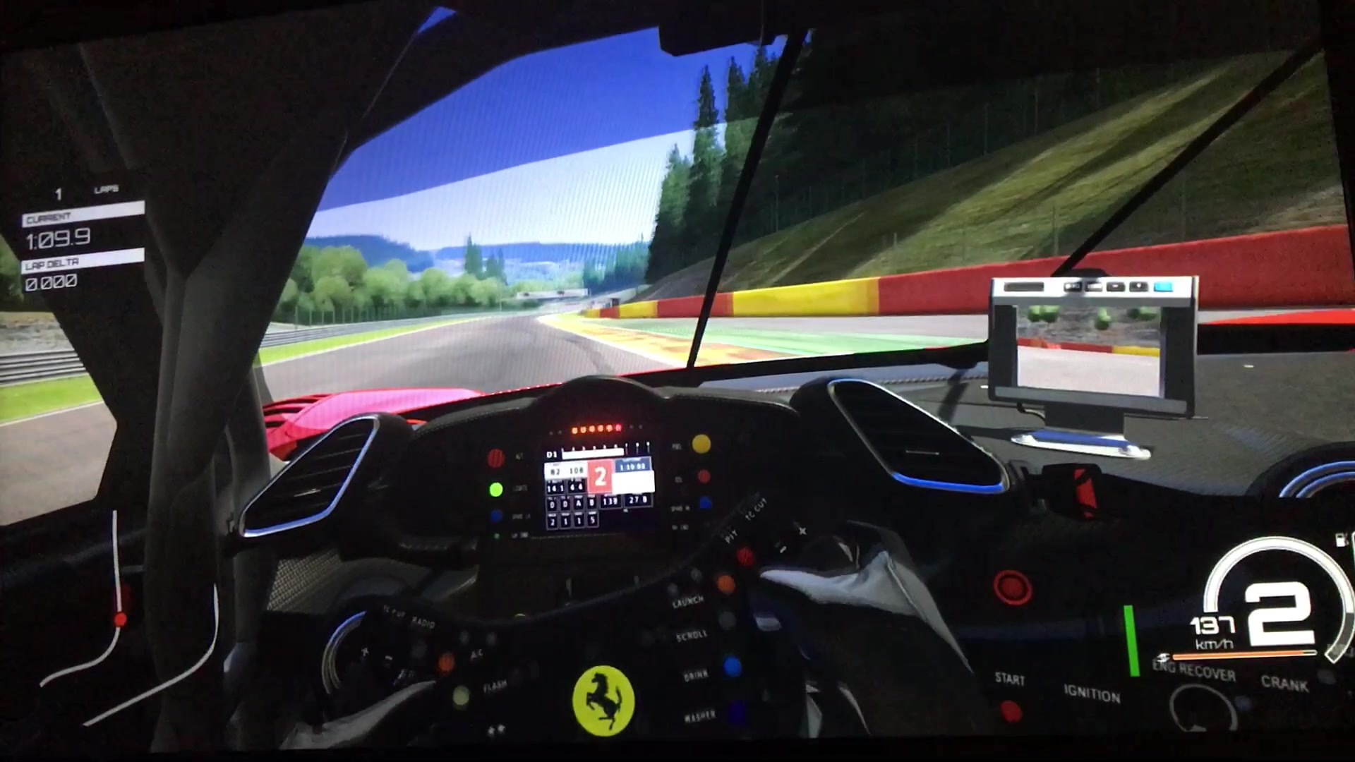 ps4神力科莎和gtsport中法拉利488gt3斯帕赛道单圈对比_哔哩哔哩_bili