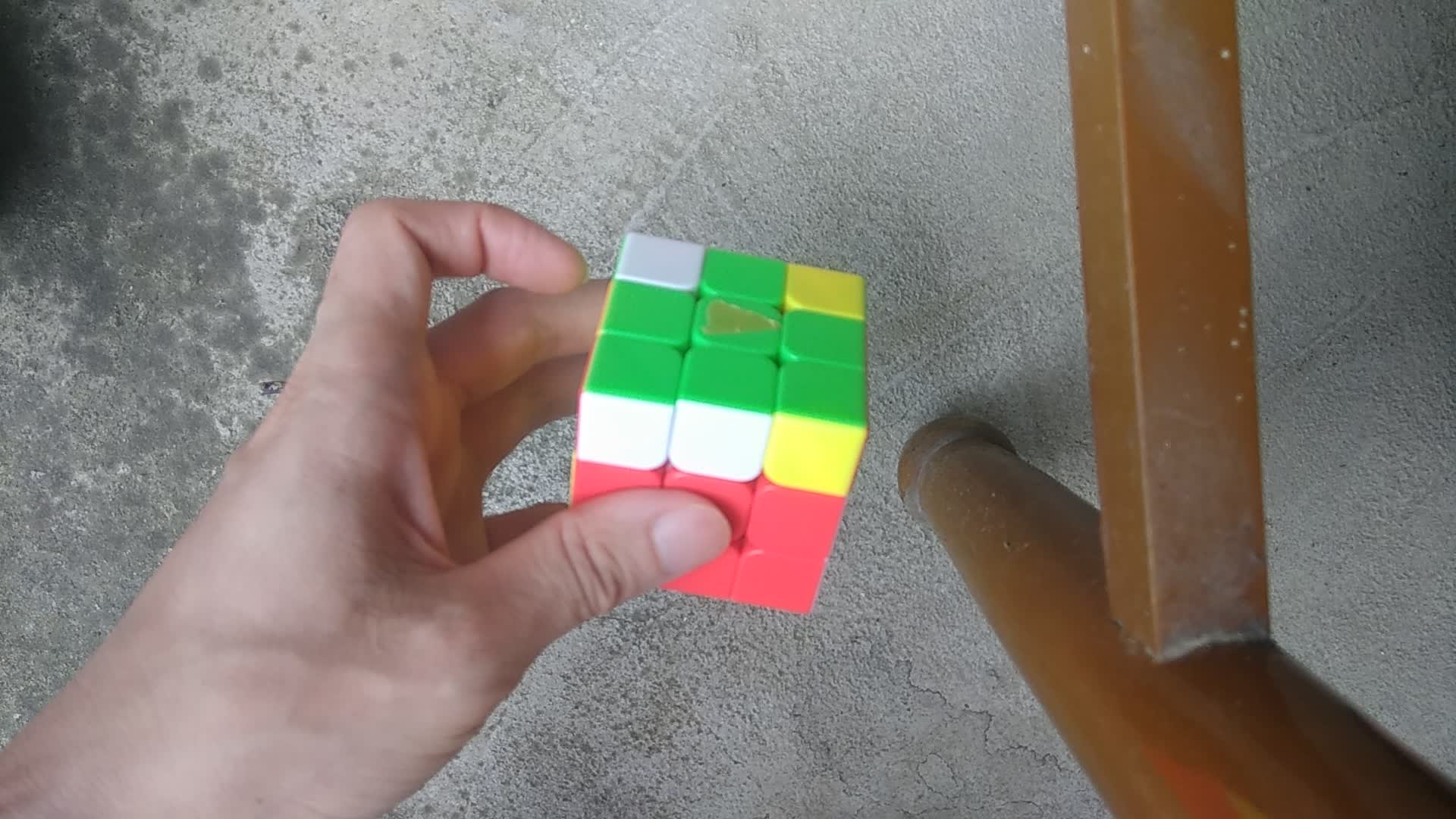 三阶魔方coll演示,差点就全了除了as