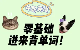 Download Video: 【中职英语词汇】零基础进来背单词    职教高考|对口升学|3+证书|单招