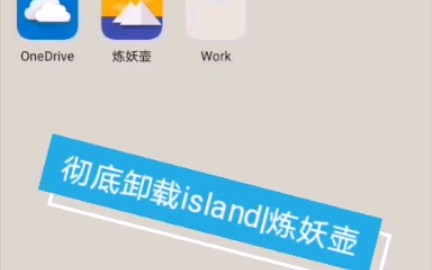 20秒教你彻底卸载island 炼妖壶App哔哩哔哩bilibili