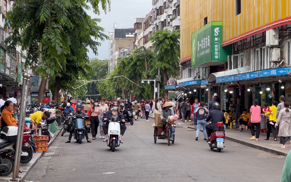 【4k】海南三亚新民街街景