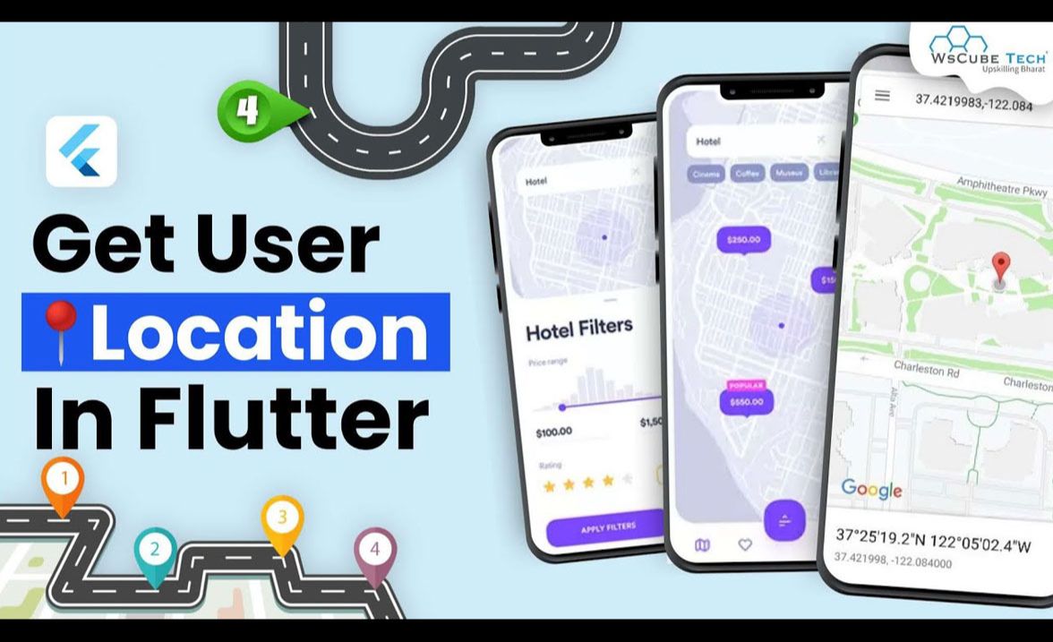 如何在 Flutter 应用程序中获取用户当前位置地址 | Geolocator 软件包教程哔哩哔哩bilibili