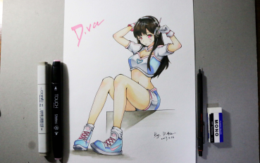 【da手绘】(马克笔)d.