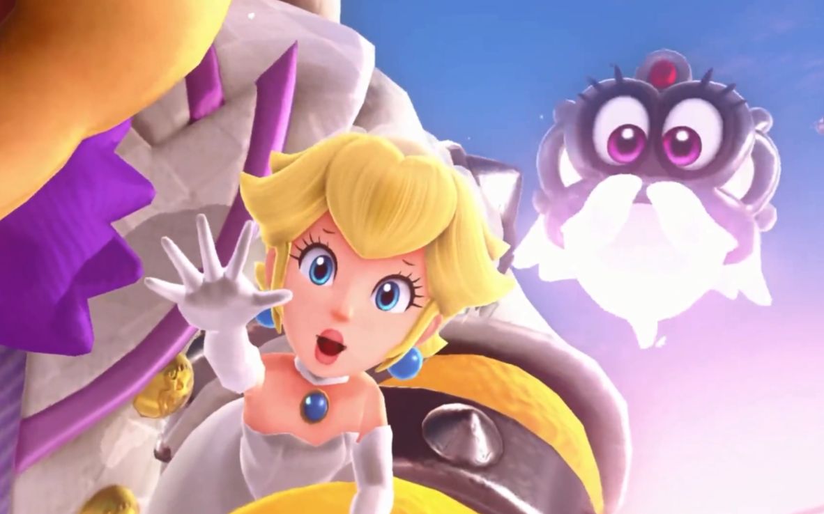 马里奥奥德赛楚河在空中海盗船打大魔王公主漂亮很抓眼球