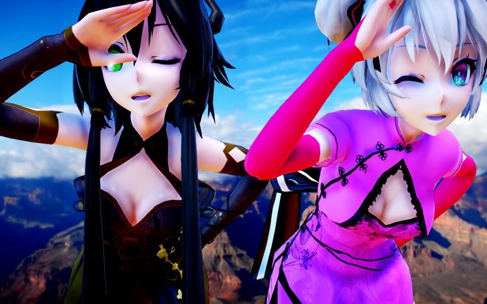 【改模测试/王者农药+VCMMD】Tda式改变长袖中华Lolita洛天依与小乔【极楽浄土】哔哩哔哩bilibili