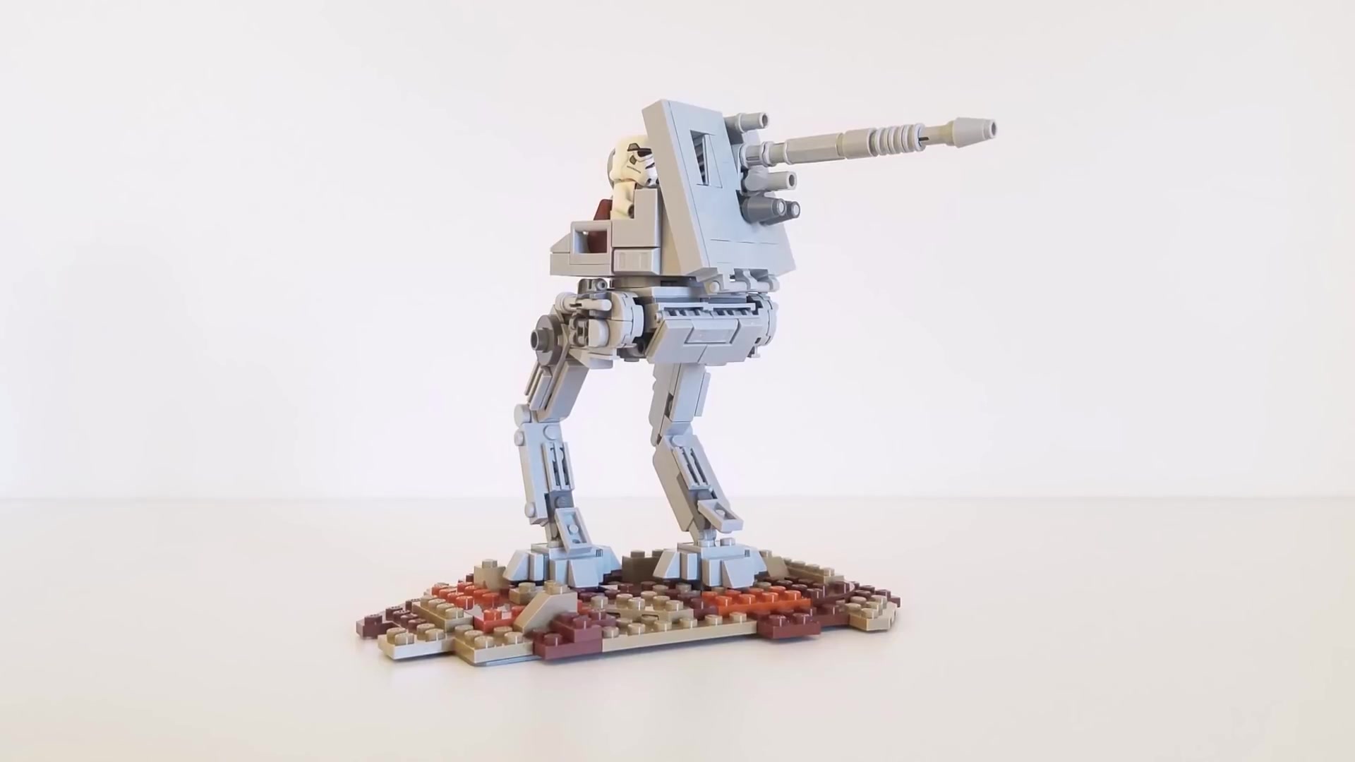 乐高moc教程星球大战atdt步行机机甲拼搭指南