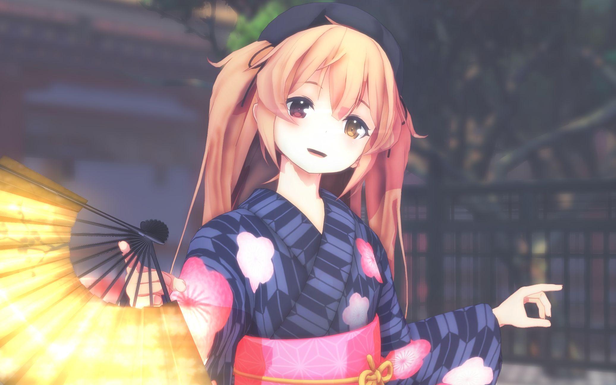 【模型配布/mmd舰c】村雨改二(浴衣)『响喜乱舞』【1440p】