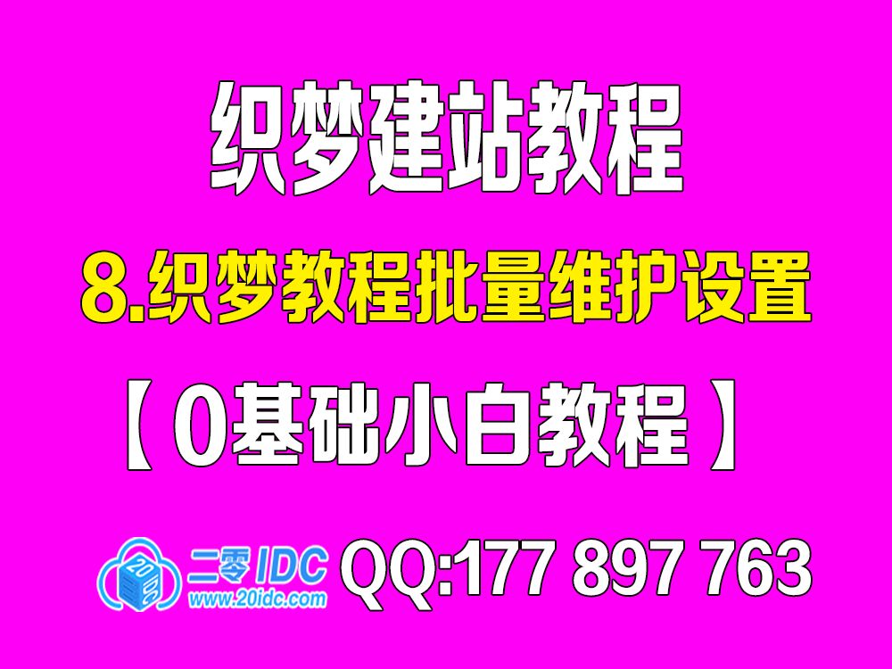 8.织梦教程批量维护设置【0基础教程】哔哩哔哩bilibili