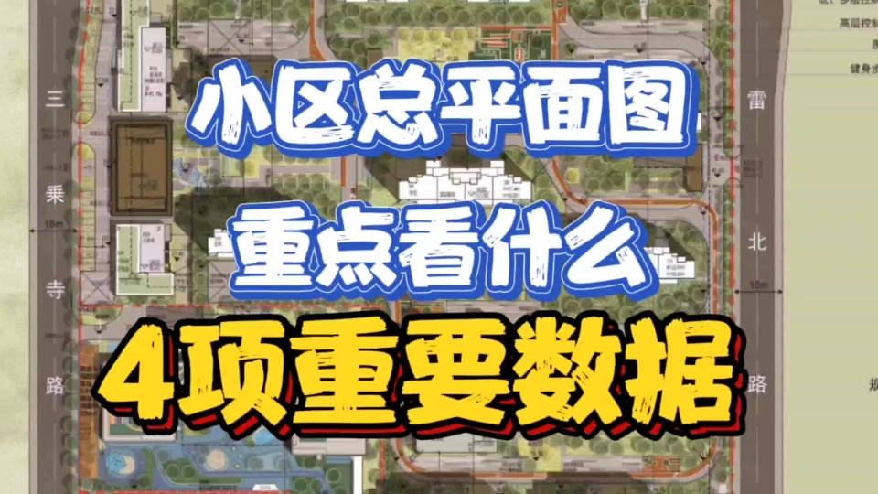 在售楼部拿到小区总平面图,重点看什么?4项重要数据哔哩哔哩bilibili