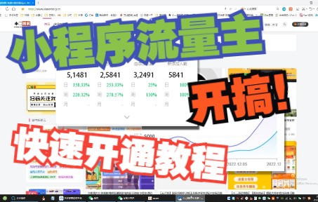 小技巧教大家小程序流量主快速开通哔哩哔哩bilibili