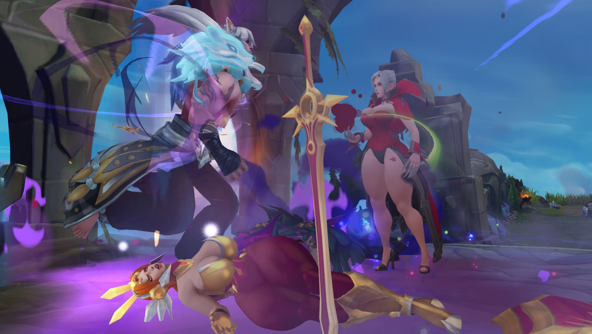 暴力美学!瑟提冲进敌基地怒摔众兔女郎!