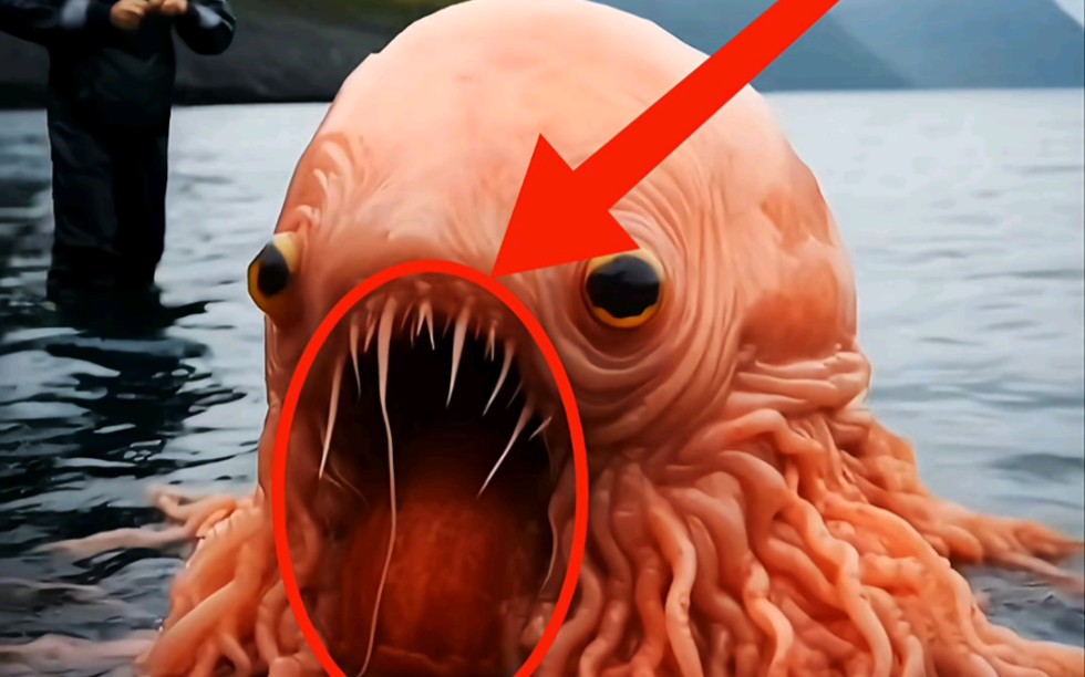 章鱼的样子恐怖图片