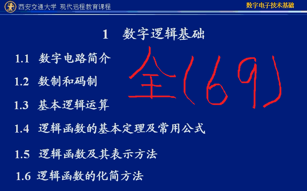 《数字电子技术基础》(全集共69讲)——数电部分,电子技术方面入门性质的技术基础课,微电子入门哔哩哔哩bilibili