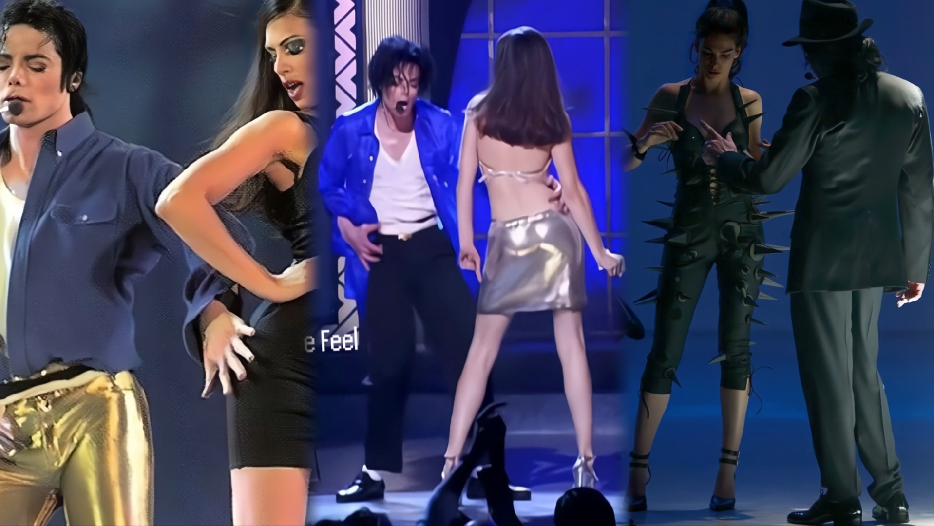 迈克尔杰克逊和大美女lori werner同台现场