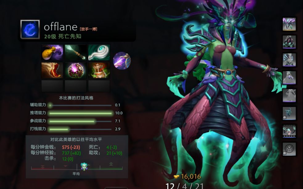 DOTA2东南亚服天梯old eLeVeN三号位死亡先知12421录像第一视角哔哩哔哩bilibili刀塔2