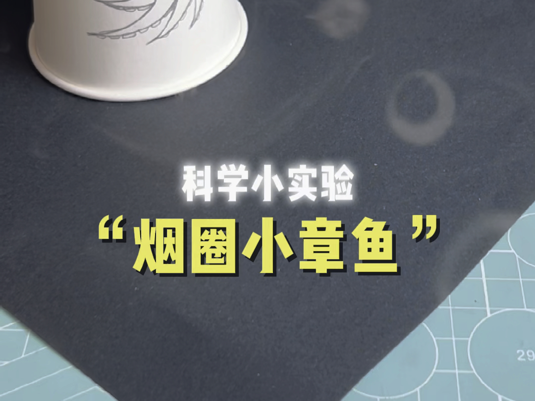 「科学小实验」超详细教程教你制作“吐烟圈章鱼”,一学就会,实验原理在最后~哔哩哔哩bilibili