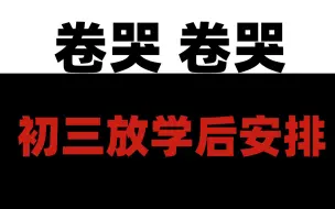 下载视频: 初三放学后如何高效利用？ 悄悄卷哭其他人！